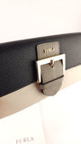 Furla Black/Cream/Grey Leather Long Wallet - G0700