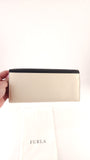 Furla Black/Cream/Grey Leather Long Wallet - G0700
