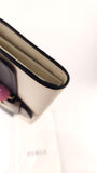 Furla Black/Cream/Grey Leather Long Wallet - G0700