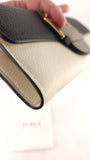 Furla Black/Cream/Grey Leather Long Wallet - G0700