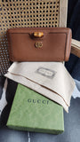 Gucci Brown Leather Long Zippy Wallet - 3614