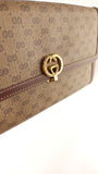 Gucci Vintage Brown GG Canvas Long Wallet - G0718