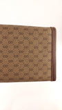 Gucci Vintage Brown GG Canvas Long Wallet - G0718