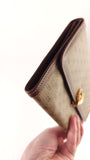 Gucci Vintage Brown GG Canvas Long Wallet - G0718