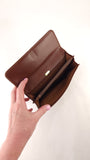 Gucci Vintage Brown GG Canvas Long Wallet - G0718
