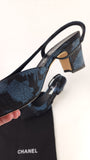 Chanel Denim Slingback Heels - G0741