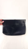 Salvatore Ferragamo Navy Leather Clutch/Shoulder Bag - G0658