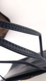 Salvatore Ferragamo Navy Leather Clutch/Shoulder Bag - G0658