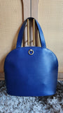 Celine Blue Leather Rounded Shoulder Bag - G0578