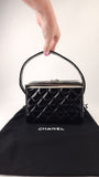 Chanel Black Patent Leather Vanity Box - G0727