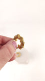 Christian Dior Gold Tone Braided Hoop Clip-on Earrings - G0482