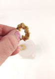 Christian Dior Gold Tone Braided Hoop Clip-on Earrings - G0482