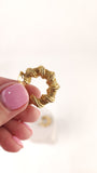 Christian Dior Gold Tone Braided Hoop Clip-on Earrings - G0482
