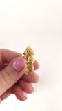 Christian Dior Gold Tone Braided Hoop Clip-on Earrings - G0482