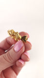 Christian Dior Gold Tone Braided Hoop Clip-on Earrings - G0482