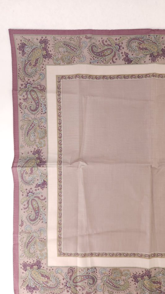 YSL Purple Paisley Handkerchief - G0592