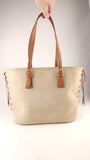 Salvatore Ferragamo Beige Suede Tote Bag - G0750