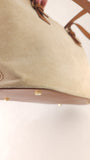 Salvatore Ferragamo Beige Suede Tote Bag - G0750