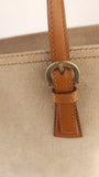 Salvatore Ferragamo Beige Suede Tote Bag - G0750