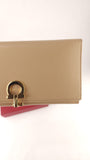 Salvatore Ferragamo Beige Leather Long Wallet - G0745
