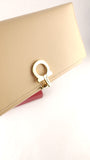 Salvatore Ferragamo Beige Leather Long Wallet - G0745