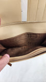 Salvatore Ferragamo Beige Leather Long Wallet - G0745