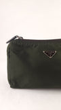 Prada Green Nylon Pouch - G0806