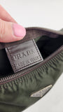 Prada Green Nylon Pouch - G0806