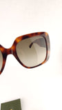 Longchamp Brown Tortoise Pattern Oversized Sunglasses - G0774