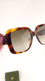 Longchamp Brown Tortoise Pattern Oversized Sunglasses - G0774