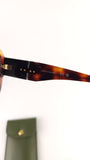 Longchamp Brown Tortoise Pattern Oversized Sunglasses - G0774