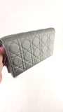 Dior Grey Satin Canage Wallet on Chain - G0742