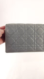 Dior Grey Satin Canage Wallet on Chain - G0742