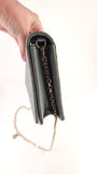 Dior Grey Satin Canage Wallet on Chain - G0742