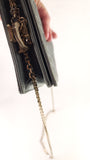 Dior Grey Satin Canage Wallet on Chain - G0742