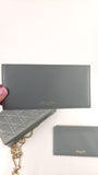 Dior Grey Satin Canage Wallet on Chain - G0742