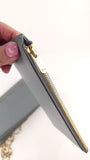 Dior Grey Satin Canage Wallet on Chain - G0742