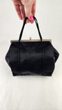 Prada Black Satin Hand Bag - 3737