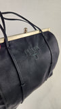 Prada Black Satin Hand Bag - 3737