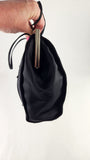 Prada Black Satin Hand Bag - 3737
