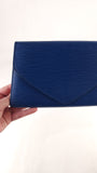 Louis Vuitton Blue Epi Leather Art Deco Clutch - 3741