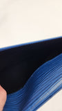 Louis Vuitton Blue Epi Leather Art Deco Clutch - 3741