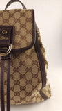 Gucci GG Beige Canvas Backpack - 3736