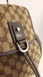 Gucci GG Beige Canvas Backpack - 3736