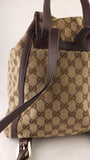Gucci GG Beige Canvas Backpack - 3736