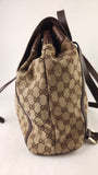 Gucci GG Beige Canvas Backpack - 3736