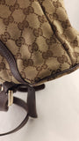 Gucci GG Beige Canvas Backpack - 3736