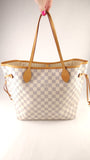 Louis Vuitton Damier Azur Neverfull MM Tote Bag - 3742