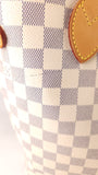 Louis Vuitton Damier Azur Neverfull MM Tote Bag - 3742