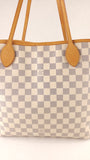 Louis Vuitton Damier Azur Neverfull MM Tote Bag - 3742